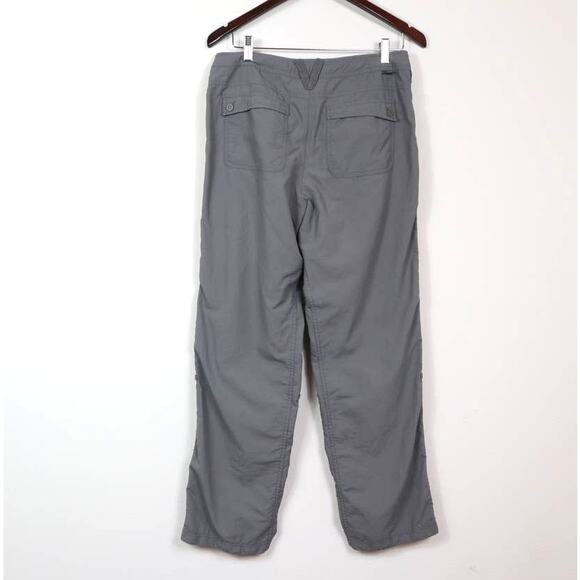 The North Face Size 8 Horizon Tempest Pants Nylon Ripstop Roll Up Gray - Picture 5 of 12